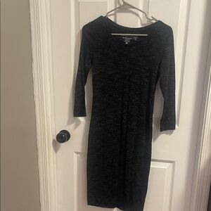 H&M Charcoal Long Sleeve Dress